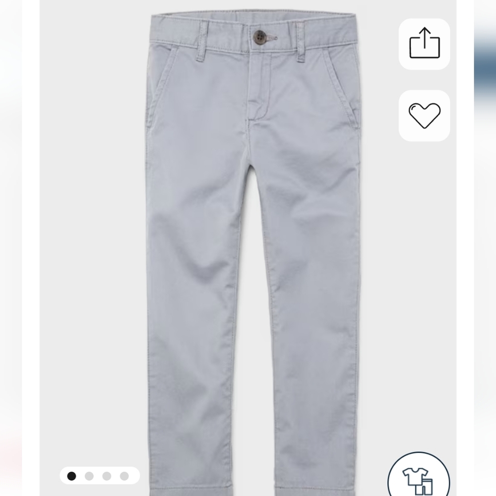 EUC  Children's Place (sz 7, 8 slim) Boy's Uniform Stretch, straight chino pants